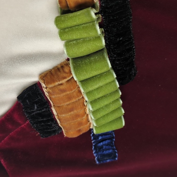 Y2K 90s Kpop Colorblock Velvet Micro Mini Dress/ Top Size XS/S - Picture 5 of 12